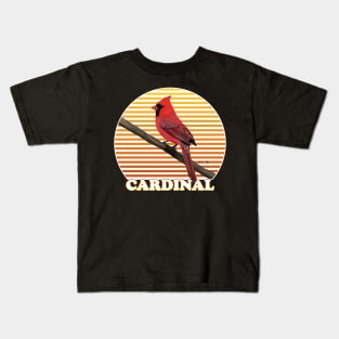 Northern Cardinal Bird Watching Birding Ornithologist Gift Kids T-Shirt